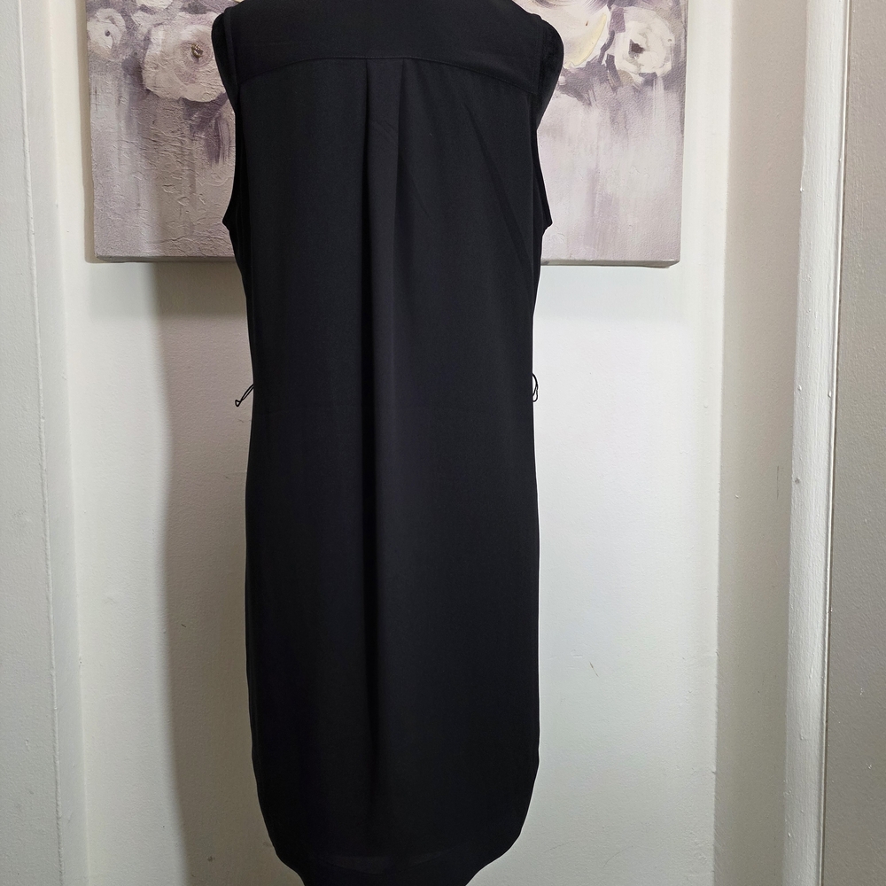 Express Botton-down Black Shirt With No Waist Tie - Picture 4 of 5